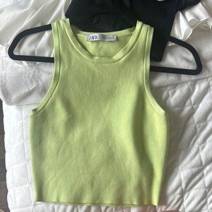Zara Lime Green Tank Top